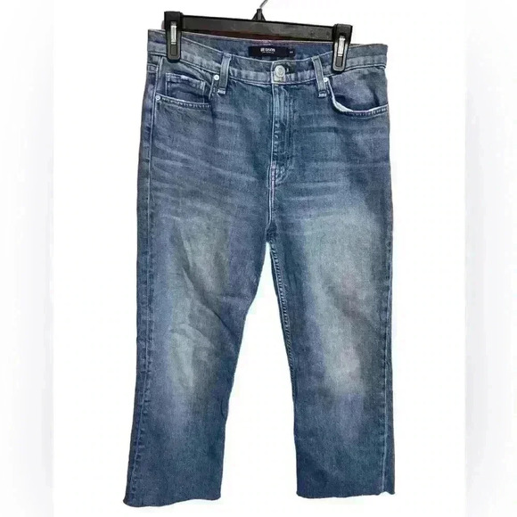 Hudson Los Angeles Size 29 Denim Straight Raw Hem - Picture 2 of 7